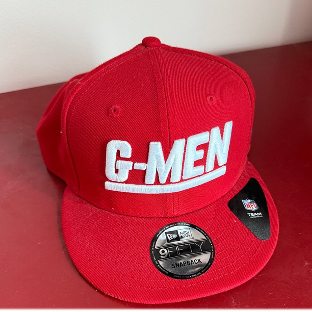NY Giants G-Men Hat Red Snapback